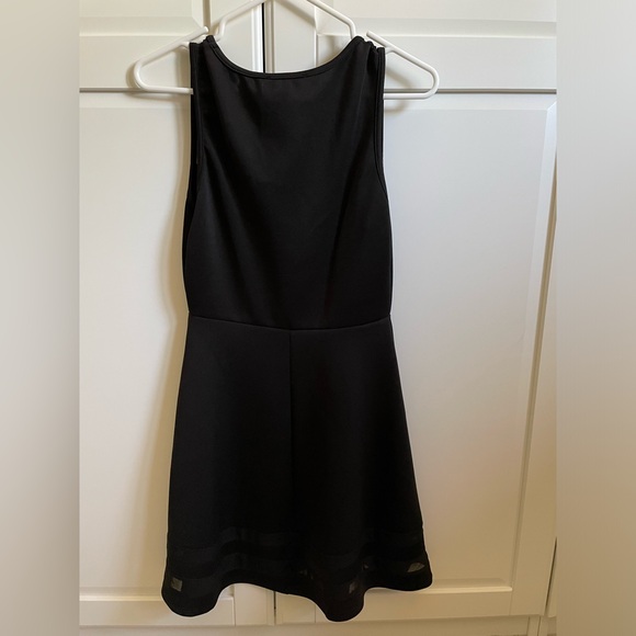 Black Dress with Mesh Details - Picture 3 of 5